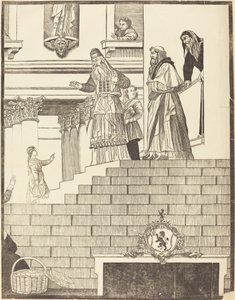 Presentasjon av jomfruen i tempelet [høyre plate] av John Baptist Jackson after Titian