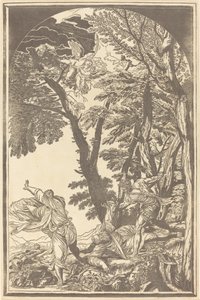 Peter Martyrs død av John Baptist Jackson after Titian