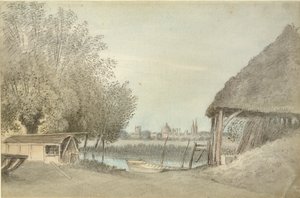 Ferry Hinksey, nær Oxford, 15. juni 1789 av John Baptist Malchair