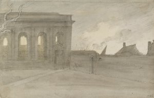 Pembroke College. Oxon., 9. november 1786 av John Baptist Malchair