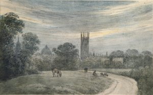 Inngangen til Oxford fra London, fra erindring, 16. juli 1790 av John Baptist Malchair