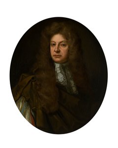 Halvlengde portrett av Adam Urquhart med Lace Jabot (olje på lerret) av John Baptist de (circle of) Medina