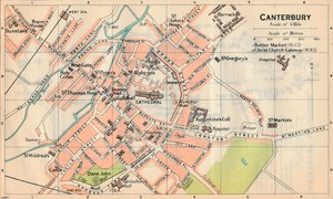 Canterbury, 1900-tallet av John Bartholomew