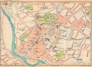 Exeter, 1900-tallet av John Bartholomew