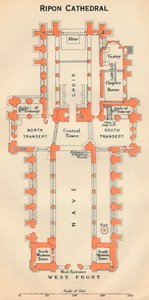 Ripon-katedralen, 1900-tallet av John Bartholomew