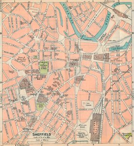 Sheffield, 1900-tallet av John Bartholomew