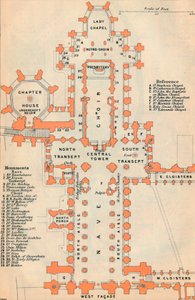 Wells katedral fra 1900-tallet av John Bartholomew