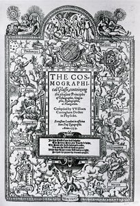 Tittelsiden til The Cosmographical Glass, 1559 av John Bettes