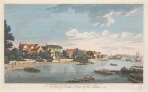 En utsikt over Erith, ser oppover Themsen av John Boydell