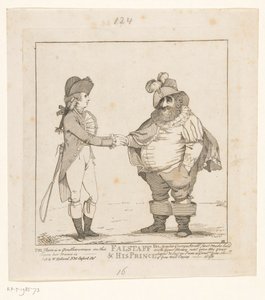 Fox og prinsen av Wales, 1783 Falstaff & hans prins (tittel på objekt)