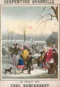 Musikalsk partitur for Serpentine Quadrille på populære utsendelser av Carl Burckhardt av John Brandard