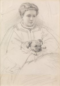Georgina Weldon (blyant) av John Brett