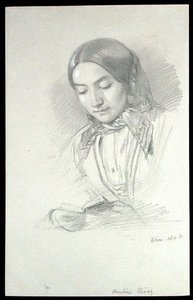 Portrett av Pauline Rivaz av John Brett