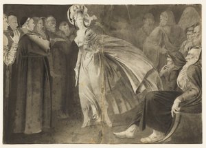 Woman Standing among the Friars recto, ca. 1770-1775.