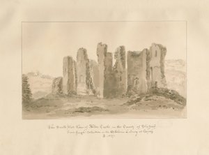 Alton Castle: sepia-tegning av John Buckler