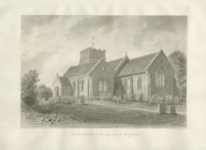 Armitage Church: sepia-tegning, 1823 av John Buckler