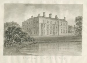 Biddulph - Knypersley Hall [ny] : sepia-tegning av John Buckler