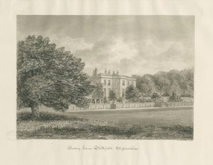 Blithfield - Rectory: sepia-tegning av John Buckler