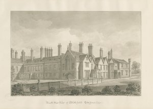 Blithfield Hall: sepia-tegning av John Buckler