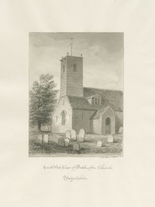Bobbington Church: sepia-tegning av John Buckler
