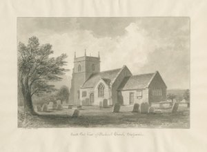 Bucknall Church: sepia-tegning av John Buckler