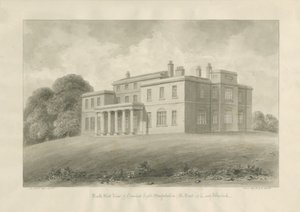 Canwell Hall: sepia-tegning av John Buckler