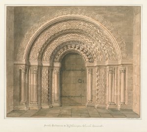 Cornwall - Kilkhampton kirke av John Buckler
