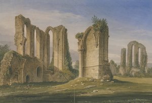 Croxden Abbey: vannfargemaleri av John Buckler