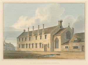 Dorset - Sherborne - The Alms House, 1802 av John Buckler