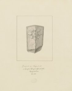 Drayton Bassett Church - Kistelokk: sepia-tegning, 1838 av John Buckler