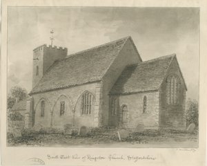 Kingstone Church: sepia-tegning av John Buckler