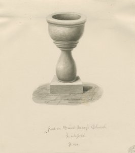 Lichfield - Font i St. Mary