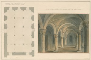 Oxfordshire - Oxford - Crypt of St. Peter in the East Church, 1803 av John Buckler