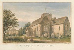 Oxfordshire - Shiplake Church and Parsonage House, 1830 av John Buckler
