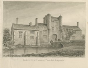 Pillaton Hall: sepia tegning av John Buckler