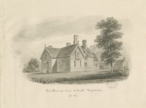 Stafford - Prestehus i Salt: sepia-tegning (vignettert) av John Buckler