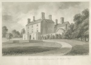 Standon - prestegård til pastor Joseph Salt: sepia-tegning av John Buckler