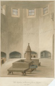 Sussex - Cowdray House - Interiør av kjøkken, 1830 av John Buckler