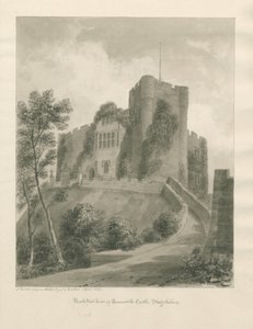 Tamworth Castle: sepia-tegning, april 1849 (tegning) av John Buckler