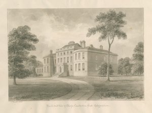 Thorpe Constantine Hall: sepia vasketegning, 1848 av John Buckler