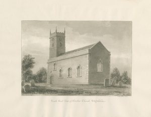 Warslow kirke: sepia-tegning av John Buckler