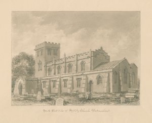 Westmorland - Appleby kirke: sepia-tegning, 1800 av John Buckler