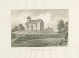 Wigginton Church: sepia-tegning, 1848 av John Buckler