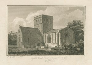 Wiltshire - Amesbury Church: gravering, 1806 av John Buckler