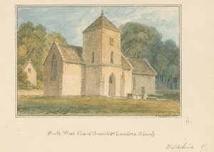 Wiltshire - Berwick Saint Leonard Church, 1817 av John Buckler