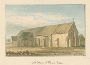 Wiltshire - Place Farm - Old Barn, 1817 av John Buckler