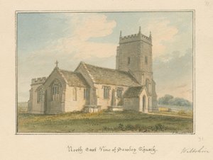 Wiltshire - Semley kirke, 1817 av John Buckler
