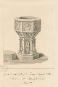 Wolverhampton - Font i St. Peter