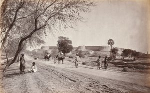 Peshawar Fort og omegn, fra Jail, ca. 1862 (bilde)