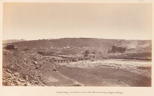 ?Safed Sang, sett fra over elven og viser Sapper Bridge?, 1878 ca.